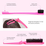 MAYCREATE Hair Brush Set for Women with 14Pcs Styling Tools featuring Rat Tail Comb & Hair Threader | Ideal for Sleek Styles and Braids