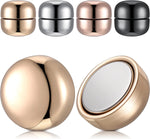 MAYCREATE 4 Pairs Multi-Use Round Magnetic Clothing Button Clips for Women Girls Hijab/Muslim Scarf,Saree Pins