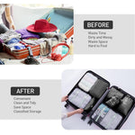 MAYCREATE 8 Pcs Women Travel Packing Organizers, Travel Packing Cubes for Suitcase Set Luggage Organizers for Suitcase Lightweight Travel Essential Bag with Large Toiletries Bag for Clothes Shoes