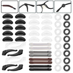MAYCREATE Eyeglasses Retainers Set for Sport and Study with 10 Pairs Nose Pads | Silicone Anti Slip Temple Grips