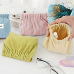 MAYCREATE 4pcs Corduroy Storage Pouch Coin Bags Corduroy Storage Bag Easy Squeeze Open Bag Cash Bag Small Jewelry Organizer Bag Coin Bag Travel Makeup Storage Pouch