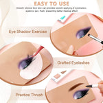 MAYCREATE Eye Dummy For Makeup Practice Face Board Skin Realistic 3D Makeup Practice Skin for Eyebrow, Eye Makeup Practice Dummy For Women, Reusable Silicone Makeup Face for Beginner Makeup Artist