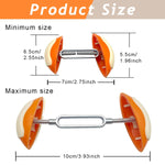 MAYCREATE Shoe Stretchers for Women featuring Dual Head Arch Braces and 7–11cm Width Adjustment | Orange