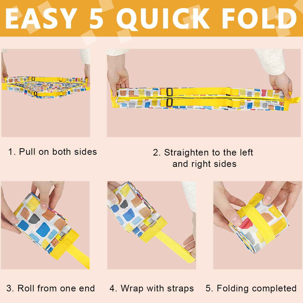 MAYCREATE 2pcs Shopping Bag for Grocery, Folding Supermarket Shopping Bag with Zipper, Reusable Grocery Bags with Handles Washable Shopping Bags Waterproof Shopping Tote Bag, Style B