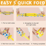 MAYCREATE 2pcs Shopping Bag for Grocery, Folding Supermarket Shopping Bag with Zipper, Reusable Grocery Bags with Handles Washable Shopping Bags Waterproof Shopping Tote Bag, Style B