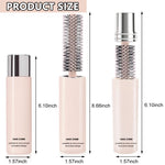 MAYCREATE Mini Hair Brush for Travel with Retractable Design and 155×14mm Pocket Size | Silicone Massage Tips for Women and Girls