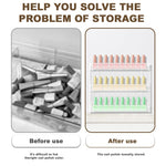 MAYCREATE Wall Mount Nail Polish Organizer for Makeup and Beauty Storage featuring 3 Tiers Clear Acrylic Design | No Drill Space Saver