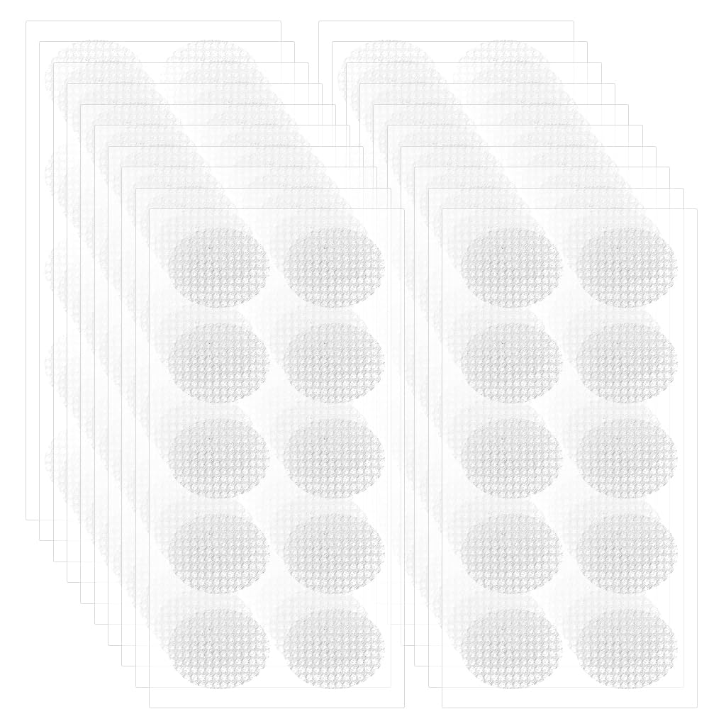 MAYCREATE 200pcs Invisible Earlobe Supports Lobe Lifter Stickers for Heavy Earrying Rings, Self Adhesive Earring Support Patches Earlobe Protectors for Sensitive or Stretched Earlobes