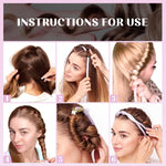 MAYCREATE Heatless Hair Curler, Heatless Curling Rod Headband for Long and Short Hair, Upgraded 60" Extra Long Soft Hair Rollers to Sleep In for No Heat Overnight Curls