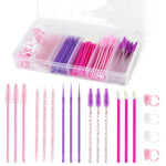 MAYCREATE Makeup Tools Kit for Travel with Pink Brushes and Applicators | Compact Storage Box