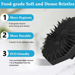 MAYCREATE Silicone Body Scrubber for Sensitive Skin with Soft Massage Bristles | 2PCS Gentle Exfoliating Pad