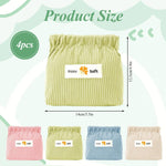 MAYCREATE Makeup Pouch Set for Travel Organization with Easy Squeeze Open | 12 pcs 13x5x12 cm