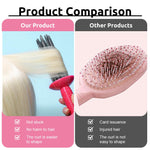 MAYCREATE Curly Hair Styler Tool for Hair Dryer with 17 Stick Air Volume Comb | 25 cm Heatless Resin Curling Comb