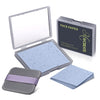 MAYCREATE 100Pcs Face Blotting Paper for Oily Skin, Natural Linen Bloating Papers for Oily Face, Oil Absorbing Sheets for Face, with Built-in Mirror & Powder Puff Pad for Men and Women