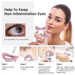 MAYCREATE Eye Wash Cup Silicone Eye Cleaning Cup Efficient Eye Rinse Travel Eye Cleansing Cup with Manual air Pressure