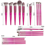 MAYCREATE Makeup Brush Set for Beginners and Artists with 18PCS Soft Synthetic Bristles | Rose