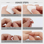 MAYCREATE 155Pcs Fake Labrets Stainless Steel Eyebrow Piercing Fake Studs Ring Set Non- piercing Lip Labret Studs Multi Sizes Fashion Fake Surface Piercings Studs Set with Adhesive Tabs and Tweezer