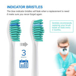 HANNEA 8 Pack Electric Toothbrush Head Standard Replacement Toothbrush Heads for Philips Compatible with ProResults DiamondClean FlexCare Healthy White