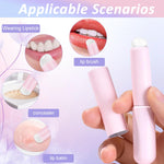 MAYCREATE Lip Applicator Set for Lip Balm and Lipstick with Soft Silicone Brush Head | 3pcs Reusable Makeup Tool