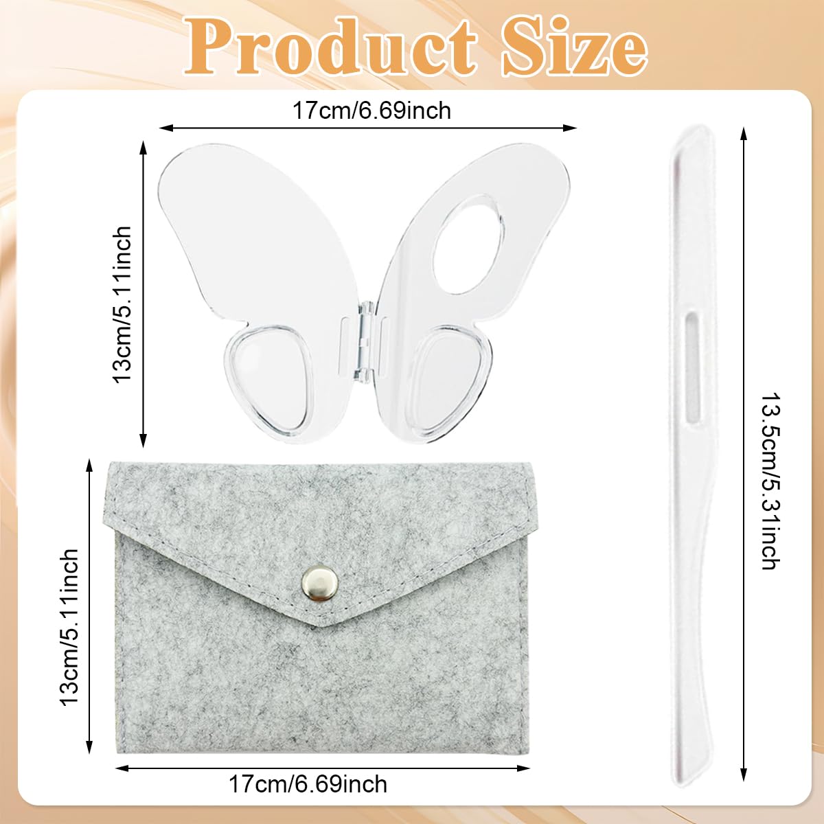 MAYCREATE Makeup Mixing Palette for Foundation and Lip Colors featuring Folding Butterfly Shape and Acrylic Design