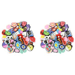 MAYCREATE Shoe Charms for Sandals featuring 70PCS Cartoon Designs | Fun Clog Accessories