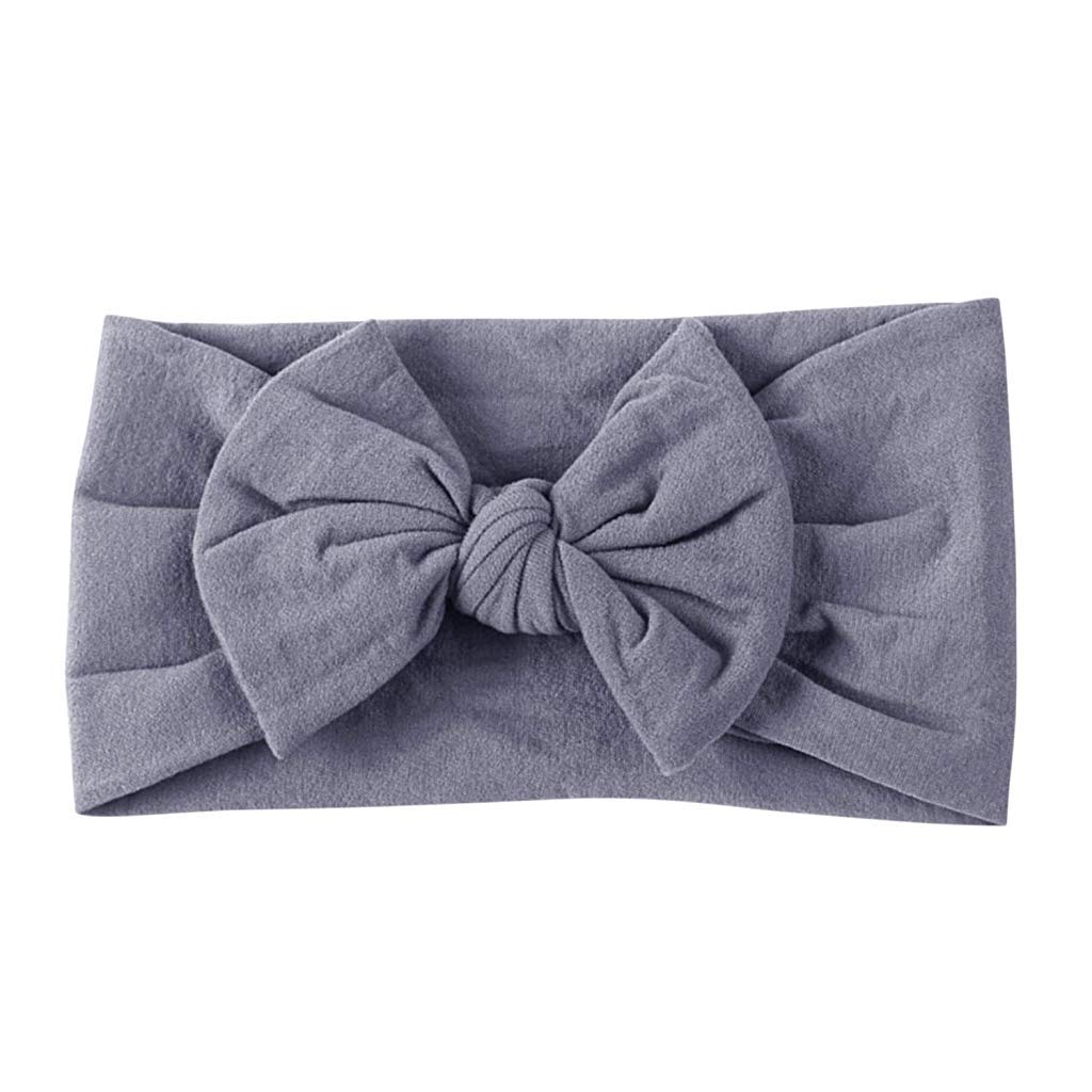 MAYCREATE 6 piece Baby Nylon Headbands,Turban Knotted Girls Hairband Super Soft and Stretchy Hair Wrap for Newborn Toddle Childrens Girls 123456 year old