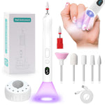 MAYCREATE Nail Drill Machine with 5 Speeds and 6 Drill Bits for Gel Removal | USB Rechargeable Design