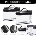 MAYCREATE Makeup Pouch for Travel and Daily Use with Secure Zipper Closure | 4.7 in PU Leather Bag