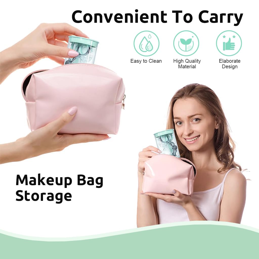 MAYCREATE Contact Lens Wearing aids, Contact Lens Case and Contact Lens Remover Plunger Suction Cup, Eyeglass Clips Support for Travel Outdoor