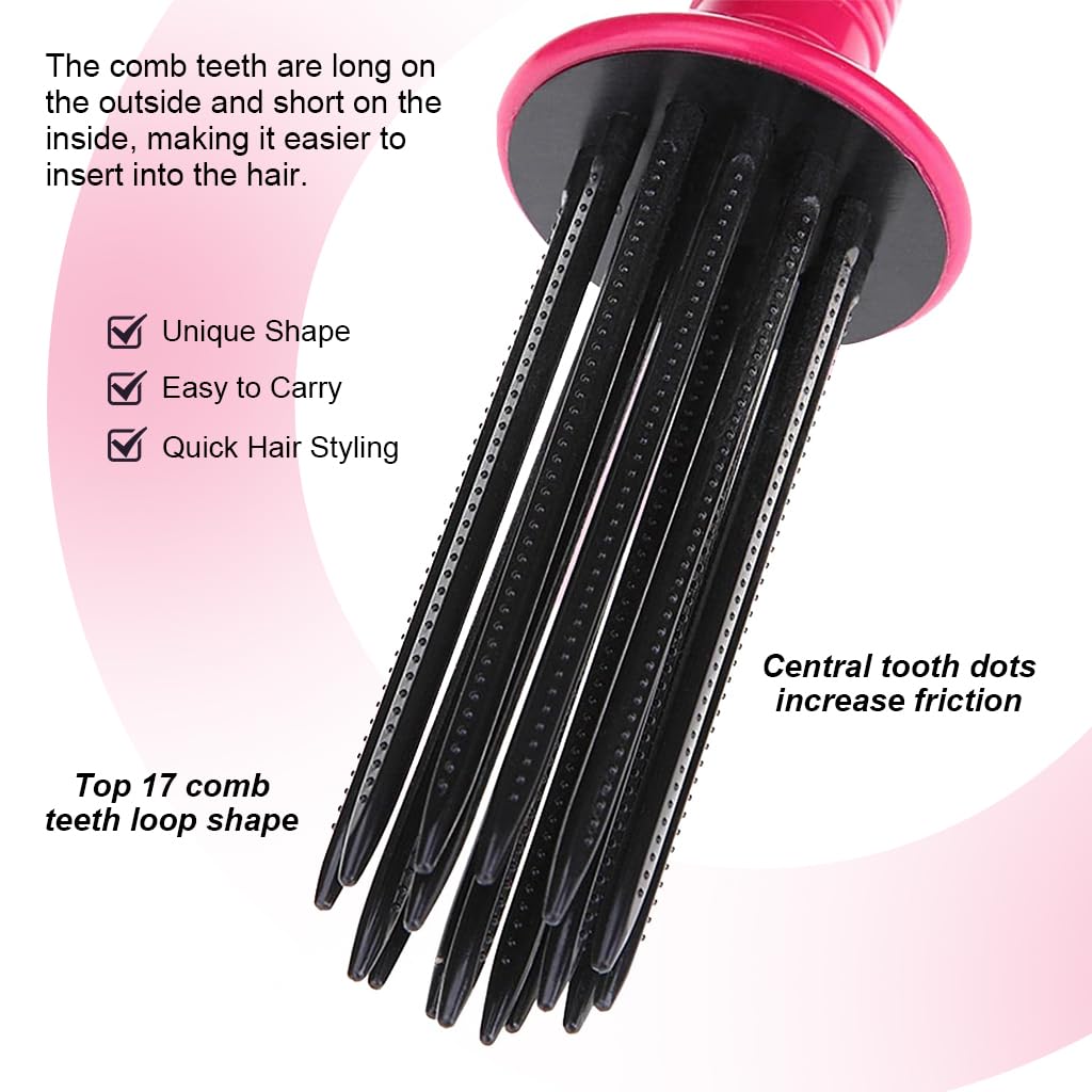 MAYCREATE Curly Hair Styler Tool for Hair Dryer, Rollers for Curling Hair, Curling Roll Comb for Curly Hair, Air Volume Curl Rolling Comb, Anti scalding Curly Hair Styling Tool for Hair Dryer