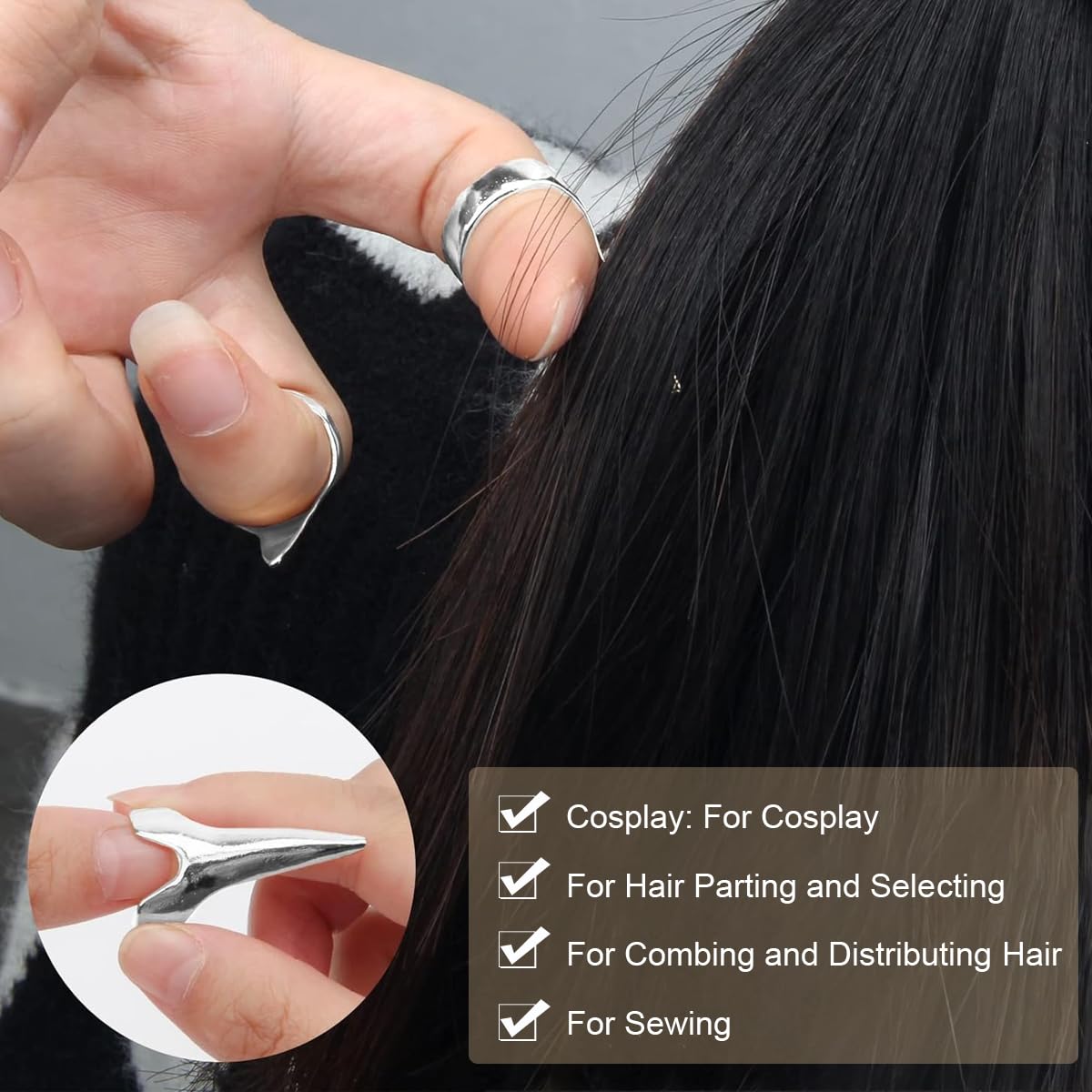 MAYCREATE Magnetic Wristband for Hair Stylists with Silicone Cushion featuring 15 Hair Tools Set