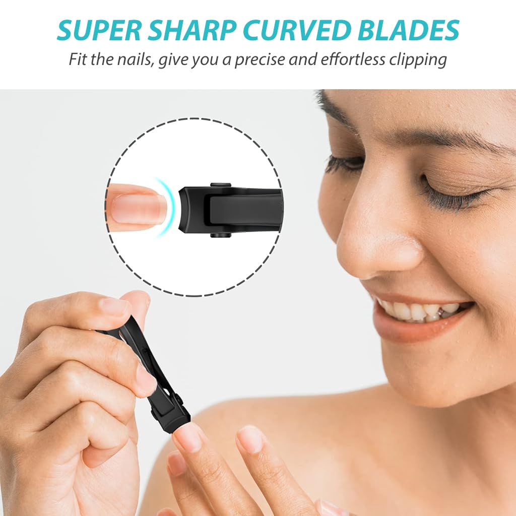 MAYCREATE Nail Cutter, Wide Jaw Opening Nail Clippers for Thick Nail cutter