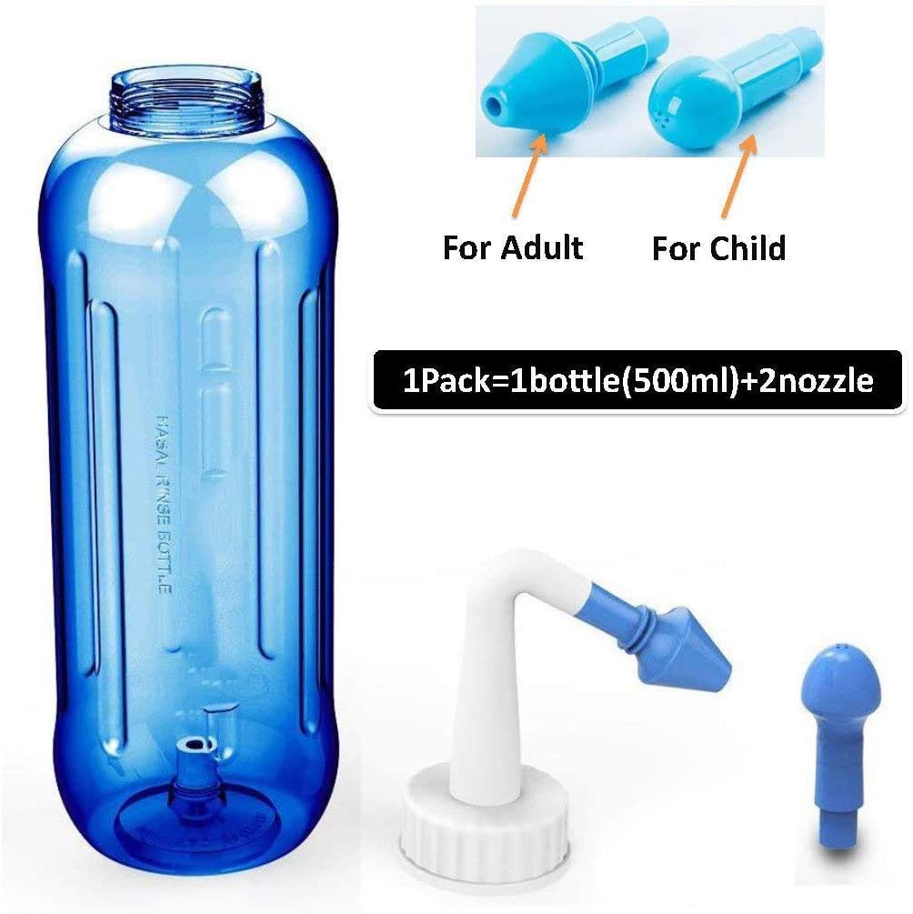 MAYCREATE 500Ml Neti Pot - Nose Wash System - Nose Cleaner With Sinus Nasal Pressure - Doctor Suggestion Product - Sinus Rinse For Adults Children Nose Care.