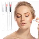 MAYCREATE 3pcs Lip Brush for Lipstick, Reusable Silicone Lip Applicator with Cover, Retractable Lip Scrub Brush for Lip Gloss, Lip Cream, Lip Masks Applying Makeup Tools