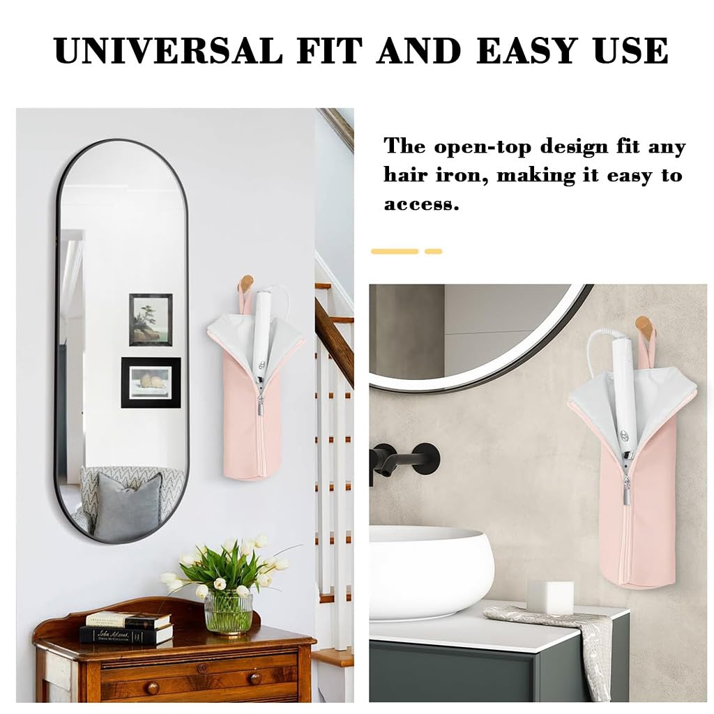 MAYCREATE Airwrap Hair Styler Travel Bag for Hair Tools with Insulated Liner 29x9x7cm | Snap Button Strap and Secure Zipper Closure