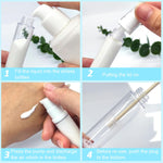 MAYCREATE Travel Bottles for Toiletries with Leak Proof Airless Pump | 4Pcs 10ml Refillable Set