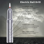 MAYCREATE Nail Drill for Acrylic and Gel Nails with 12 Bits and 6 Speeds | USB Rechargeable