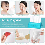 MAYCREATE Disposable Towels for Face and Baby Care featuring Dry and Wet Dual Use | 144 Count 100% Cotton