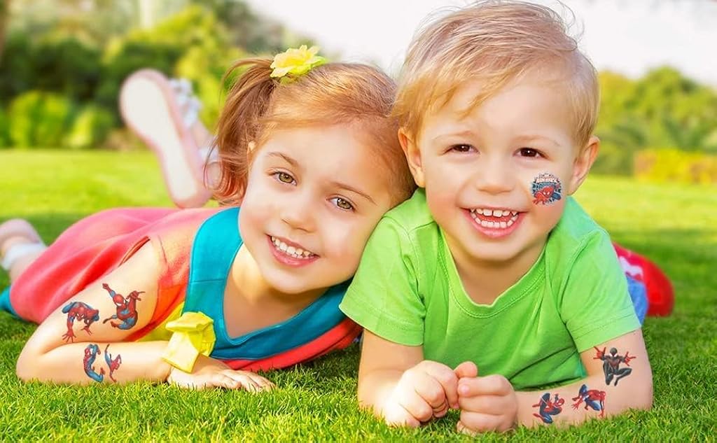 MAYCREATE® 20 Sheets Cartoon Temporary Tattoos for Kids