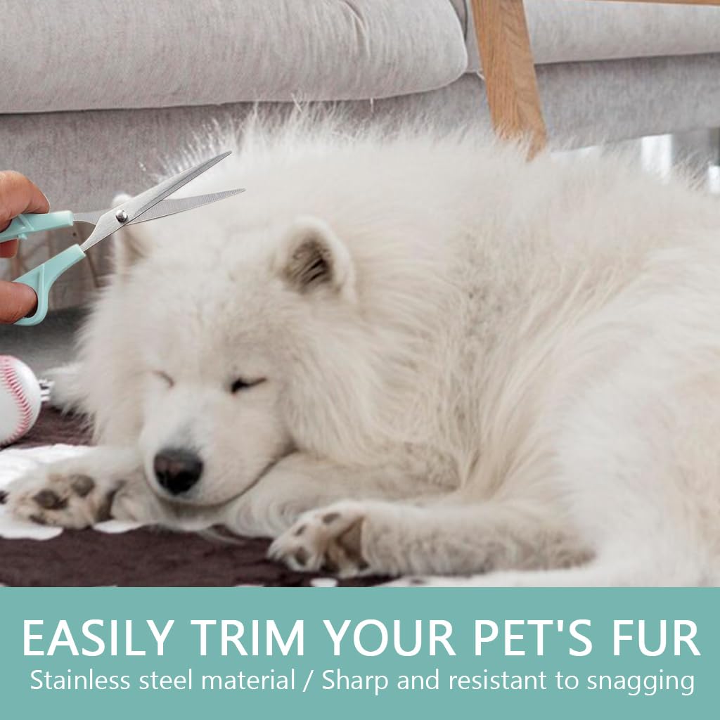 MAYCREATE Kids Hair Cutting Scissors Kit Thinning Shears and Comb Set Stainless Steel Scissors Hair Dressing Scissors Barber Kit Straight Shears Teeth Scissors Thinning Shears Tools