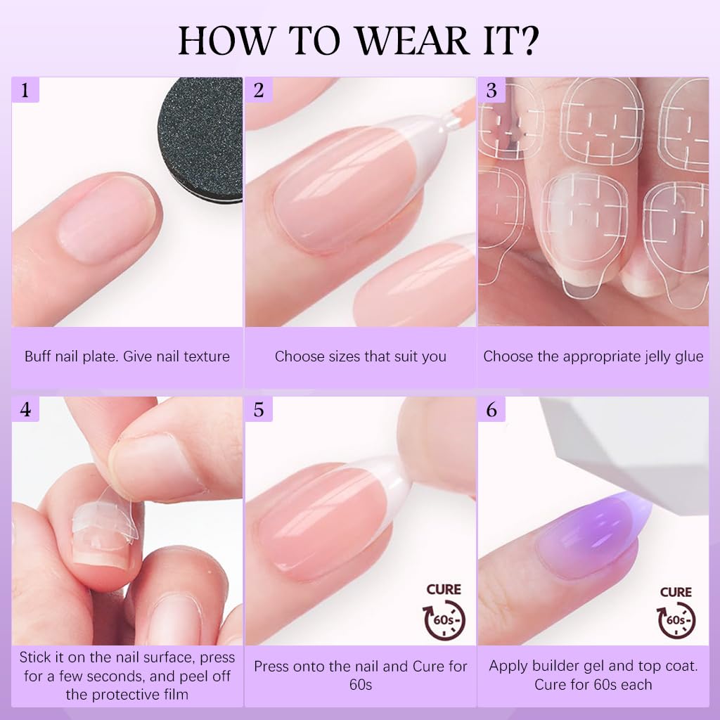 MAYCREATE 150Pcs Almond Shape Nails Nude Color Press On Nails with 24Pcs Adhesive Nail Tabs DIY Nail Art Nail Extension Press on Fake Nails Full Cover Press On Nails Colored Tip Almond Fake Nail