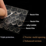 MAYCREATE 24 PCS Press-On Nails Matte Acrylic Full Cover Artificial Press On False Nails with Double Sided Adhesive Tabs, French Nails Artificial Nails Art Set