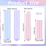 MAYCREATE Lip Applicator Set for Lip Balm and Lipstick with Soft Silicone Brush Head | 3pcs Reusable Makeup Tool