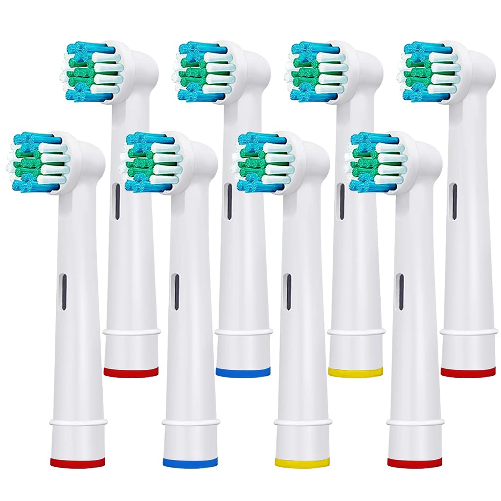 MAYCREATE Replacement Toothbrush Heads Compatible Refills for Most Braun Oral-B Electric Toothbrushes, Classic Precise Clean Replacement Brush Heads (Pack of 8)