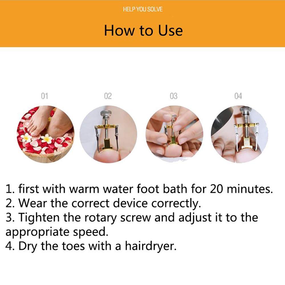 MAYCREATE 3Pcs Toe Nail Correction Tool Pedicure Tool + Ingrown Toe Nail Lifter + Stainless Steel Nail Clipper/Nipper