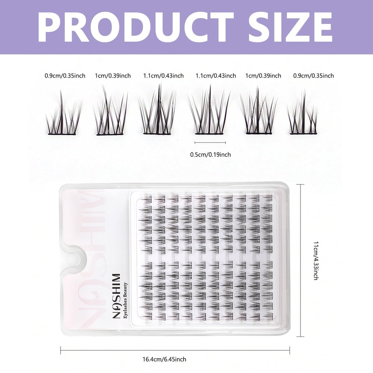 MAYCREATE Lash Clusters for DIY Eyelash Extensions with 120pcs 9‑11mm Mixed Lengths | Natural Look for Women