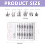 MAYCREATE Lash Clusters for DIY Eyelash Extensions with 120pcs 9‑11mm Mixed Lengths | Natural Look for Women