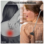 MAYCREATE 3 in 1 Back Scratcher with Interchangeable Heads and Telescoping Metal Handle | 2PCS Black