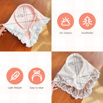 MAYCREATE 2Pcs Hair Band for Women Stylish Boho Lace Head Scarf for Women Countryside Triangle Bandana Headband Soft Head Coverings Comfy Beach Headwraps Hair Scarf Gift for Women, Girls