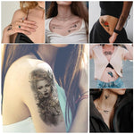 MAYCREATE Temporary Tattoo for Men and Women with 34 Sheets Including 102 pcs | Realistic Arm and Body Designs